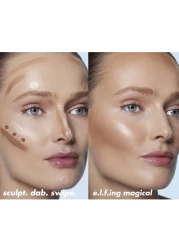 elf Halo Glow Highlight Beauty Wand Liquid Highlighter Wand For Luminous Glowing Skin Buildable Formula Vegan CrueltyfreeChampagne Campaign