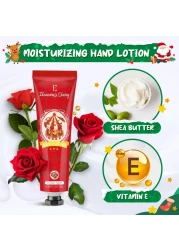 Hand Cream Christmas Gift Set Eleanores Diary 8Pcs Mini Hand Lotion Set Christmas Stocking Stuffers Gifts for Women Mon Girls Travel Size Moisturizing Hand Cream for Dry Skin Xmas Holiday Gifts