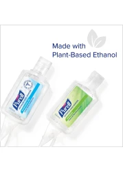 PurellAdvanced Hand Sanitizer Variety Pack Naturals and Refreshing Gel 1 Fl Oz Travel Size FlipCap Bottle with Jelly Wrap Carrier Pack of 8 390009ECSC
