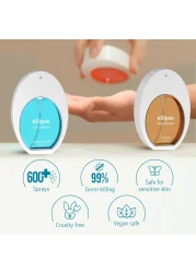 EllipseCaribbean Sea Hand Sanitizer Spray Hand Fragrance 128 Fl Oz Portable QuickDry Formula with Natural Fruit Scents Perfect OntheGo Protection Travel Size Aesthetic Bottle Pack of 3