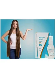 Dar-Al-Dawa Hairgrow 5% Minoxidil Trusted Hair Loss Solution for Regrowth 50 ML (Pack of 4)