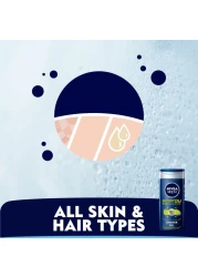 NIVEA MEN 3in1 Shower Gel Body Wash Energy 24h Fresh Masculine Scent 500ml