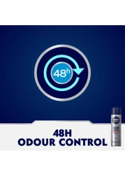 نيفيا للرجال بخاخ مزيل العرق للرجال للحماية الفعالة ضد التعرق والحماية الفضية المضادة للبكتيريا 150 ملل