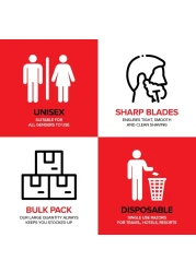 Bulk Disposable Razors (100 Count), Twin Blade Razors for Men and Women, Individually Wrapped Shaving Razor for Tattoo Equipment, Travel, Care Packs, BnB toiletries, and More, Mens Disposable Razors