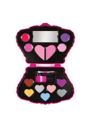 Make It Real Juicy Couture Bejeweled Beauty Cosmetic Compact Glam for Eyes Lips Face Crown Shaped Makeup Case Girls Kids Ages 6