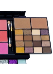 All in One Makeup Kit for Women Full Kit 74 Colors Professional Makeup Gift Set Include 36 Eyeshadow 16 Lip Gloss 12 Glitter Cream 4 Concealer 3 Blusher 2 Highlight and Contour 1 Bronzer