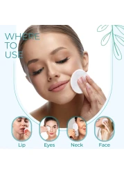 RNeu Premium Turkish Cotton Rounds 400 Count Stitched Waffle Textured 100 Pure Natural Cotton Pads for Face Hypoallergenic Makeup Remover 4 Pack of 100