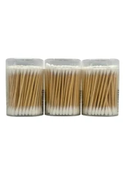 Sea Pearl Bamboo Cotton Swabs 100 Buds Pack of 3