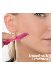 Schick Intuition Touch Up Eyebrow Styling And Facial Exfoliation 3 Razor Multicolour Pack of 2