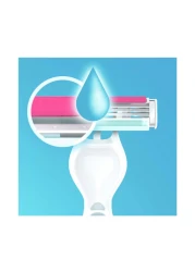 جيليت سيمبلي فينوس 3 بلس ماكينة حلاقة قابلة للاستعمال مرة واحدة 6 ماكينات حلاقة - وردي