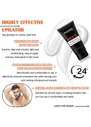 Intimate/Private Hair Removal Cream for Men,Easy to Apply,Durable Hair Removal Cream,Flawless Depilatory Cream for Unwanted Body Hair &amp; All Skin Types