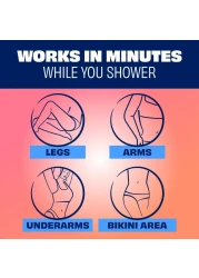 NAIR Sensitive Shower Cream Hair Remover with Natural Coconut Oil and Vitamin E Body Hair Removal Cream for Women 12 oz