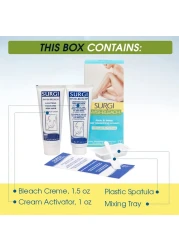 Surgi Wax Face Body Hair Bleaching Cream 15 ounces