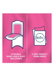 Veet Pure Legs And Body Wax Strips White 20 PCS