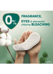 Carefree 100% Organic Cotton Liners Dermatologically Tested Fragrance Free Normal Size 30 Liners