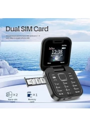 Hope 2.4" Foldable Mobile Phone &ndash; Auto FM Radio, Call Record, Speed Dial, Magic Voice, Dual SIM GSM Unlocked Cellphone &ndash; Compact Backup Phone