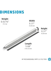 HP Rechargeable MPP 2.0 Tilt Pen - 6E5P0B Brand New 3J122AA#ABB, Black