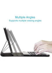 Ntech iPad Mini 4 Keyboard Case 7.9" Ultra Slim Shell Stand Cover With Magnetically Detachable Wireless Bluetooth Keyboard For Apple iPad Mini 4 Black