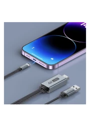 TotuLife Nylo Series Lightning to HDMI Cable Black and Grey 2m