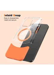 VIPCARE iPhone 16 Pro MagSafe iPhone Case PC Duo Sleek Protection With Mag Safety Compatibility Orange