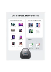 Anker Nano USB-C Port Wall Charger Black 30W