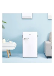 ميديا ثلاجة صغيرة بباب واحد MDRD142SLE01 أبيض 93 لتر