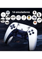 سعة تخزين 4K 64 جيجابايت 40000 لعبة و15 محاكيًا (CPS، PS1، N64، MAME، NDS، DC، FC، GB، GBA، GBC، MD، SFC، Atari، SNES، NES)