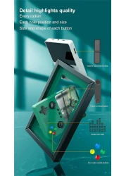 X6 Handheld Game Console, Retro Game Console Built-in 32GB 10000+ Classic Games, 3.5-inch OCA IPS Screen, Dual 3D Joystick, 11 Emulators, Handheld Gaming Console Support TV Output,Green