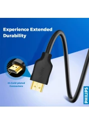 Philips HDMI Cable With Ethernet SWV5510 1.5m Black
