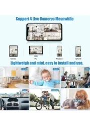 Hidden Camera Wireless Mini Spy Camera 1080P HD WiFi Hidden Cam with Motion Detection Small Nanny Cam for Home Security, Pets
