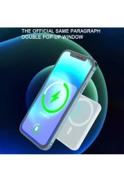 Mag-Safe Battery Pack, Magnetic Wireless Power Bank 10000mAh, Fast Portable Charging Light-ning Compatible with Mag-Safe (for iPhone 12,13,14,15)