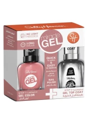 Sally Hansen Miracle Gel Nail Colour Mauve - olous and Miracle Gel Top Coat 14.7ml+14.7ml
