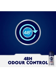 نيفيا للرجال مزيل العرق ببكرة دوارة للرجال للحماية الفعالة ضد التعرق والحماية الفضية المضادة للبكتيريا 50 ملل