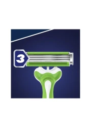 Gillette Blue 3 Sensitive Disposable Green 3 Razors