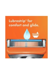 جيليت فيوجن 5 باور شفرات حلاقة فضية برتقالية 8 قطع