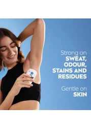 NIVEA Black &amp; White Invisible Antiperspirant Deodorant Stick for Women, Clear, 72H Active Protection, 50ml, Pack of 2