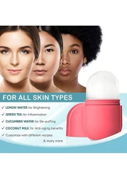 رول الثلج للوجه والجسم – أداة ثلجية لتجميل البشرة، شد الوجه وتقليل الانتفاخات والهالات، وتنعيم الخطوط الدقيقة (ألوان مختلطة)