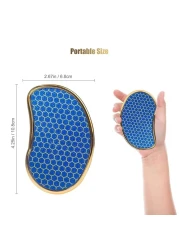 Glass Foot File Callus Remover - Nano Crystal Feet Scrubber for Cracked Heels &amp; Dead Skin - Portable Pedicure Tool for Travel, Smooth Feet in Minutes