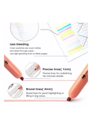 وايتك أقلام تحديد قابلة للسحب متنوعة 12 قطعة