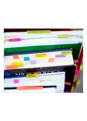 بوست إت مؤشرات الصفحات 670-5AN. بأبعاد 0.5 × 1.75 بوصة (12.7 مم × 44.4 مم). ألوان متنوعة، 5 ألوان في الحزمة