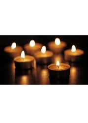 Home Tealight Candles White 100 PCS