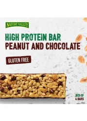 نايتشر فالي لوح بروتين الفول السوداني والشوكولاته، 40 غرام حزمة من 4