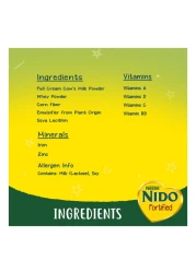 نستله نيدو حليب بودرة المدعم 2.1 كلغ