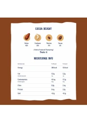 ناكد لوح كاكاو ديلايت الخام بالفواكه والمكسرات، 35 غرام