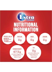 ريغلي إكسترا علكة بنكهة الفراولة 14 غرام حزمة من 30