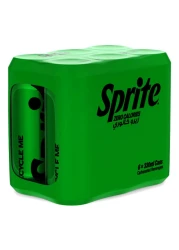 سبرايت علبة مشروب غازي خالي من السعرات الحرارية 330 ملل حزمة من 6