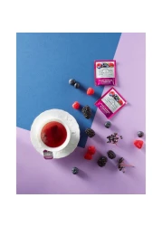Ahmad Tea Fruit and Herb Infusion Mixed Berries and Hibiscus Flavoured Tea Bags 20 Tea Bags