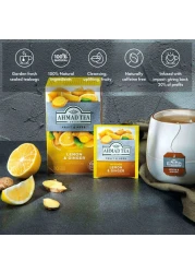 أحمد تي اكياس شاي بالفواكه والأعشاب بنكهة الليمون والزنجبيل، 20 كيس شاي