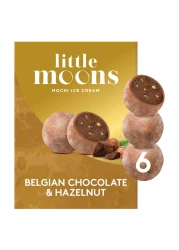 Little Moons Belgian Chocolate And Hazelnut Mochi Ice Cream 32g Pack of 6