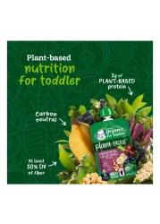 جيربر، طعام نباتي عضوي مع الموز والتوت والخضراوات المهروسة مع الشوفان، للأطفال من عمر 12 شهرًا فما فوق، 99 غرام، عبوة من 6 قطع